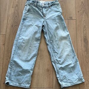 Abercrombie Kids Light Blue Wide-Leg Jeans